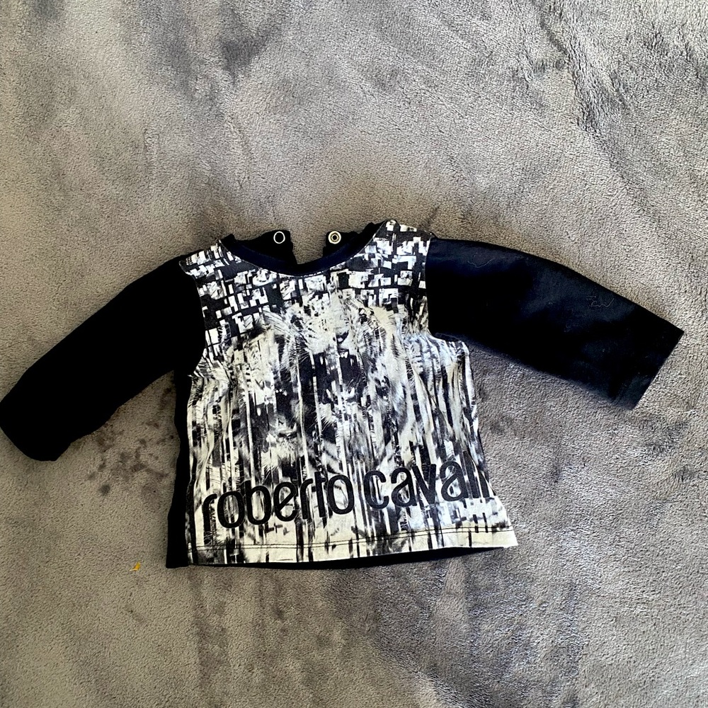 Authentic Roberto Cavalli baby long sleeve shirt